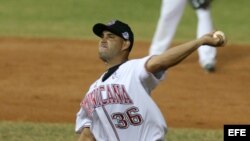 El cubano Raúl Valdés en la serie del Caribe de 2011 en Puerto Rico