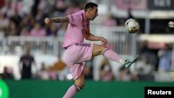 Lionel Messi en el partido de este miércoles, 20 de septiembre, del Inter Miami contra el Toronto FC. (Sam Navarro-USA TODAY Sports vía Reuters)