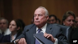 Andrew Saul, recientemente destituido como comisionado del Seguro Social, en el Capitolio en Washington el 2 de octubre del 2018. (AP/J. Scott Applewhite)